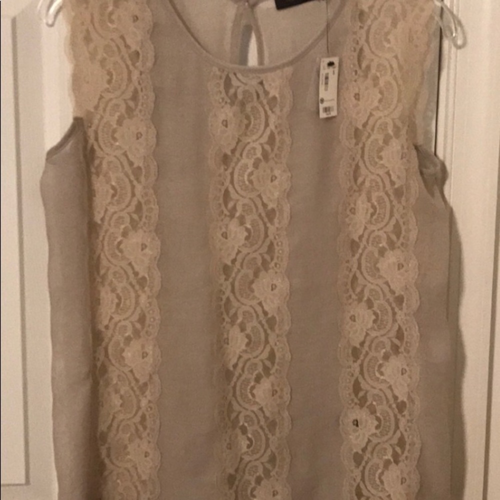 Sheer, sleeveless Limited blouse